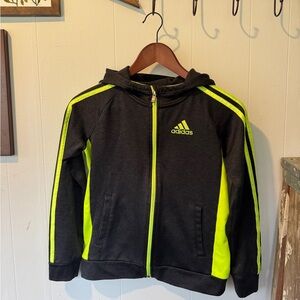 ✨ adidas Neon Stripe Zip-Up Hoodie Track Jacket ✨